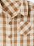 Chemise bébé garçon gaze de coton carreaux beige 5 - vertbaudet enfant 