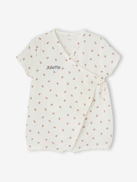 Combishort bébé fille personnalisable écru 6 - vertbaudet enfant 