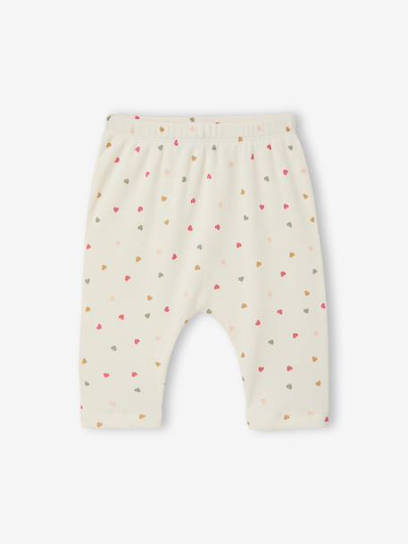 Ensemble bébé sweat et pantalon écru+rose pâle 9 - vertbaudet enfant 