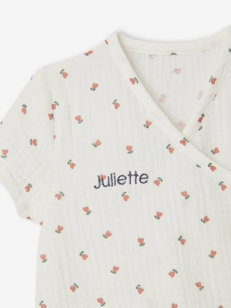 Combishort bébé fille personnalisable écru 3 - vertbaudet enfant 