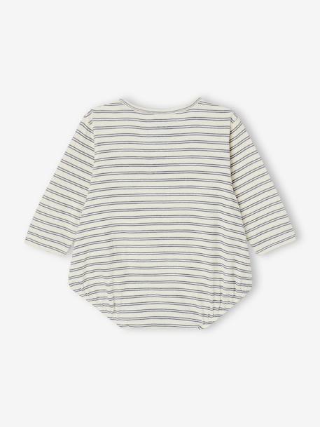 Body bébé garçon rayé écru 2 - vertbaudet enfant 