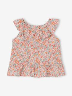 Bébé-Chemise, blouse-Blouse bébé fille imprimée