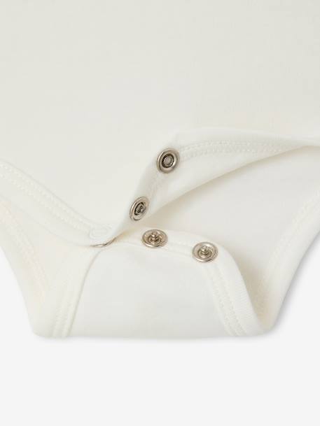 Body bébé garçon en coton bio écru 4 - vertbaudet enfant 