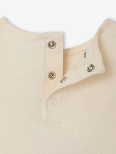 T-shirt bébé fille motif fantaisie en coton bio écru 4 - vertbaudet enfant 