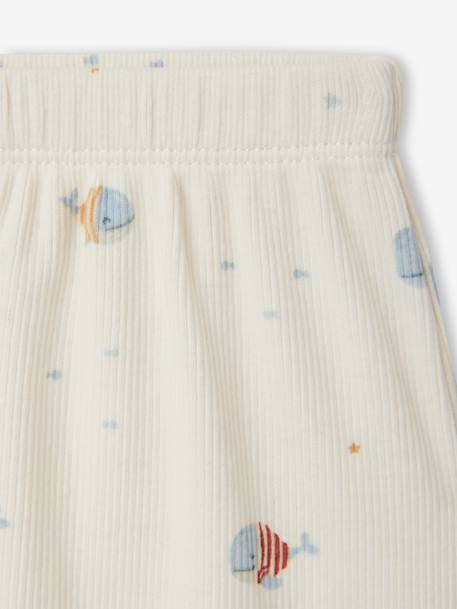 Ensemble bébé sweat et pantalon écru+rose pâle 6 - vertbaudet enfant 