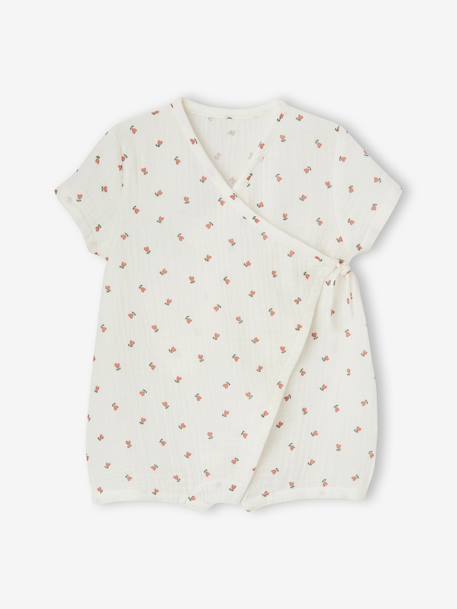Combishort bébé fille personnalisable écru 1 - vertbaudet enfant 