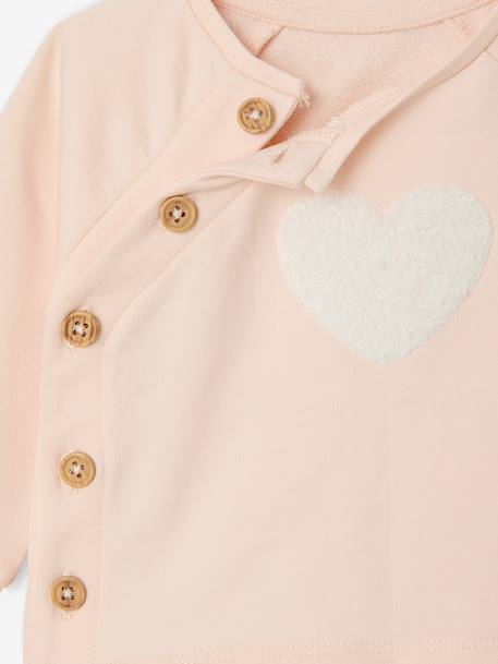 Ensemble bébé sweat et pantalon écru+rose pâle 11 - vertbaudet enfant 