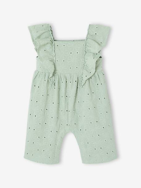Bébé-Salopette, combinaison-Combinaison longue bébé fille