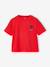 Tee-shirt fille motif poitrine manches courtes abricot+rose bonbon+rouge 12 - vertbaudet enfant 