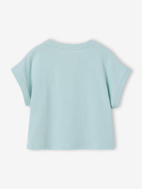 T-shirt fille motifs sequins écru+lilas+vert d'eau 15 - vertbaudet enfant 