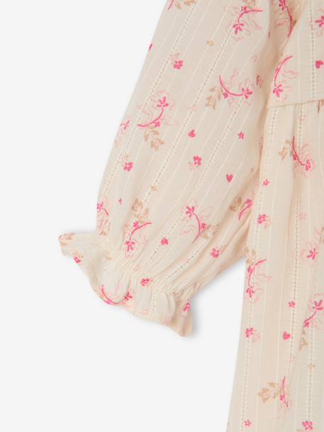 Robe bébé fille en gaze de coton écru 3 - vertbaudet enfant 