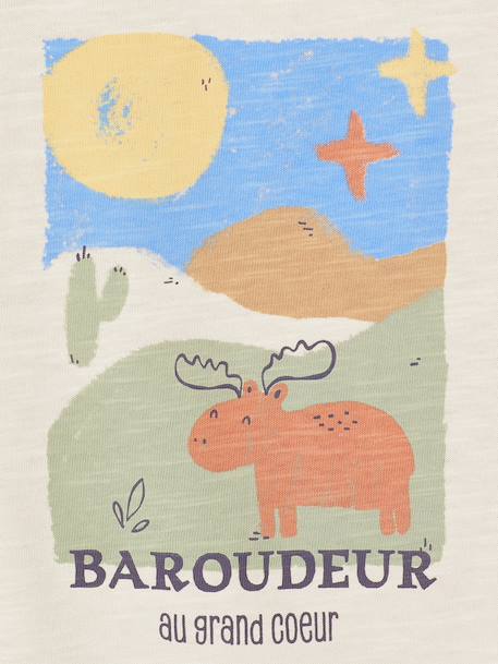 T-shirt bébé garçon manches longues écru 2 - vertbaudet enfant 