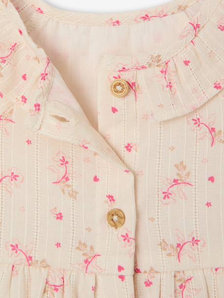 Robe bébé fille en gaze de coton écru 4 - vertbaudet enfant 