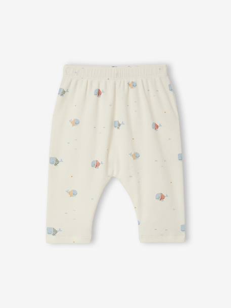 Ensemble bébé sweat et pantalon écru+rose pâle 3 - vertbaudet enfant 