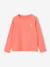T-shirt fille coeur pailleté manches longues anthracite+corail+écru+rose poudré 7 - vertbaudet enfant 