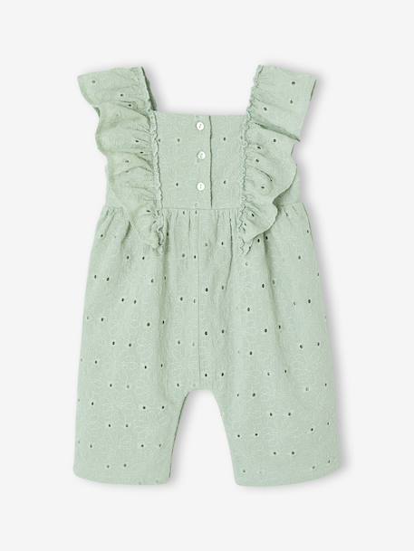 Combinaison longue bébé fille vert sauge 2 - vertbaudet enfant 