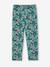 Pantalon fluide imprimé fleurs fille marine+rouge+vert émeraude 2 - vertbaudet enfant 