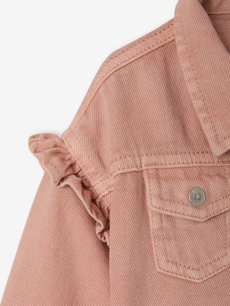 Veste bébé fille volantée rose poudré 3 - vertbaudet enfant 
