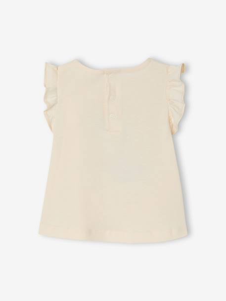 T-shirt bébé fille motif fantaisie en coton bio écru 5 - vertbaudet enfant 