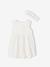 Robe bébé naissance et bandeau assorti beige+rose poudré+tilleul imprimé 3 - vertbaudet enfant 