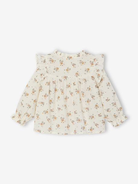 Blouse à volants bébé rose+vanille+vert de gris 7 - vertbaudet enfant 