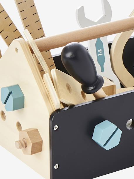 Boîte à outils du bricoleur en bois FSC® noir 5 - vertbaudet enfant 