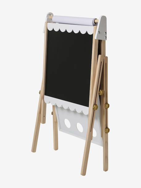 Tableau pliable et réglable en hauteur 3 en 1 en bois FSC® blanc+multicolore+Rose 9 - vertbaudet enfant 