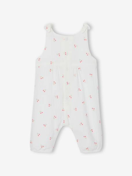 Combinaison bébé naissance en gaze de coton beige+blanc+écru+tilleul 2 - vertbaudet enfant 