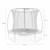 Trampoline rond ø 250cm avec filet de protection intérieur - pluton inner 2,50 m 250 cm Gris 6 - vertbaudet enfant 