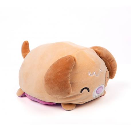 Peluche réversible cushablez - paxton puppy 22cm - marron/ Marron/Beige/Rose 3 - vertbaudet enfant 