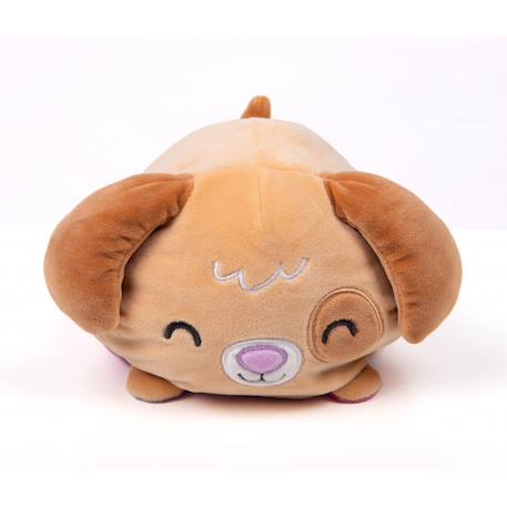 Peluche réversible cushablez - paxton puppy 22cm - marron/ Marron/Beige/Rose 2 - vertbaudet enfant 
