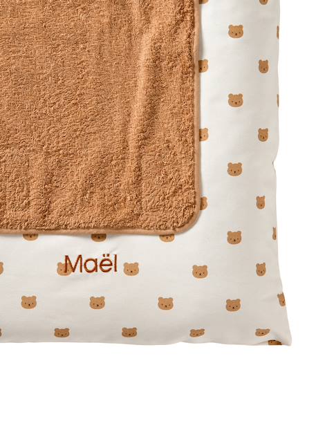 Housse matelas à langer personnalisable beige imprimé+écru / vert feuille+multicolore+vert sauge 4 - vertbaudet enfant 