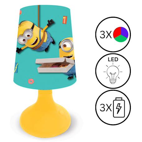 Mini lampe de chevet veilleuse sans fil minions Bleu 2 - vertbaudet enfant 