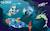 Jeu de construction phosphorescent, magnétique, flexible, et imaginatif Clixo Ocean Bleu 4 - vertbaudet enfant 