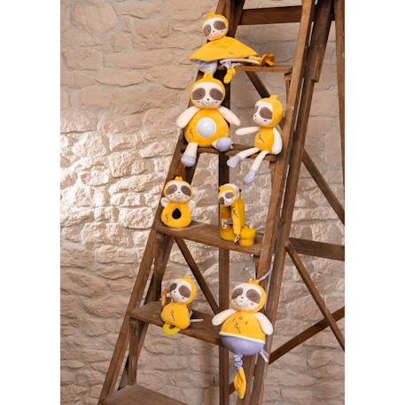 Boîte à musique bebe bamboo - paresseux - 26 cm Jaune 5 - vertbaudet enfant 