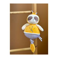 Linge de maison et décoration-Décoration-Boîte à musique bebe bamboo - paresseux - 26 cm