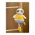 Boîte à musique bebe bamboo - paresseux - 26 cm Jaune 1 - vertbaudet enfant 
