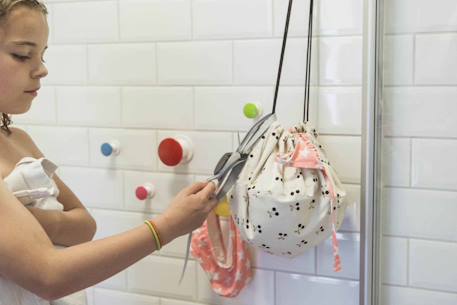 Sac de rangement- mini- cerise Beige et noir 4 - vertbaudet enfant 