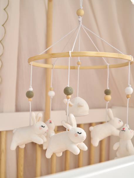 Mobile musical LAPIN bois 2 - vertbaudet enfant 
