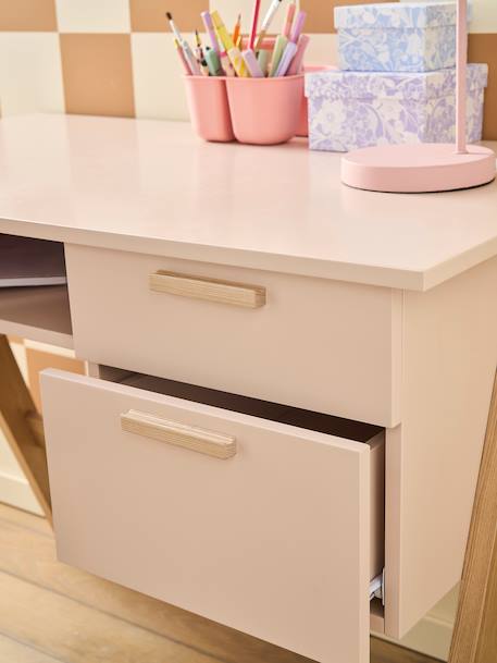 Bureau enfant Rétro Vintage rose poudré 8 - vertbaudet enfant 
