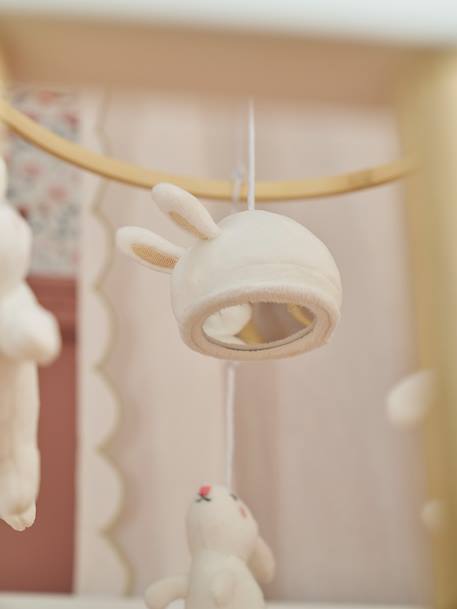 Mobile musical LAPIN bois 4 - vertbaudet enfant 