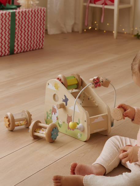 Toboggan à hochets LES 4 SAISONS en bois FSC® bois 1 - vertbaudet enfant 
