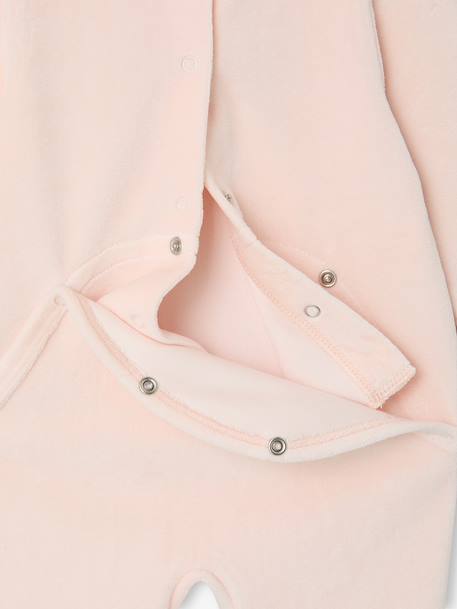 Lot 2 pyjamas bébé fille velours rose 6 - vertbaudet enfant 
