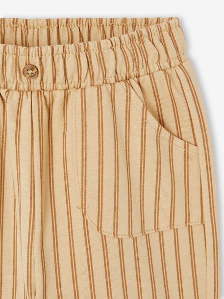 Pantalon bébé molleton imprimé cappuccino+vert émeraude+vert sauge 3 - vertbaudet enfant 