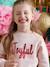Sweat fille noël message en sequins rose poudré 1 - vertbaudet enfant 