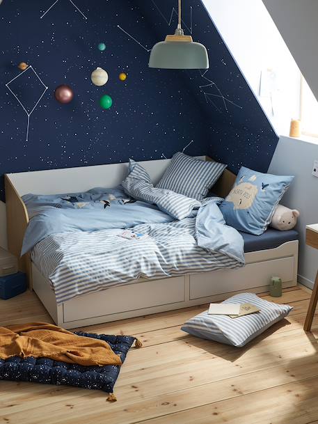 Lit gigogne 80x200cm avec rangement YEL blanc 3 - vertbaudet enfant 