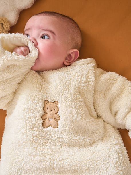 Gigoteuse PETIT OURS manches longues amovibles vanille 2 - vertbaudet enfant 