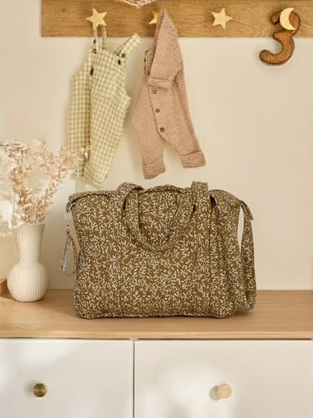 Sac à langer en gaze de coton JOIOSA beige imprimé+bleu nuit+bronze+écru 13 - vertbaudet enfant 