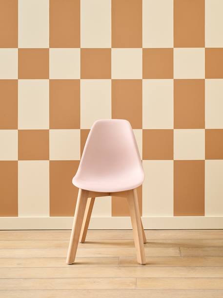 Chaise maternelle design scandinave blanc+rose 9 - vertbaudet enfant 