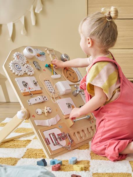 Planche d'apprentissage multi activités en bois FSC® bois 1 - vertbaudet enfant 